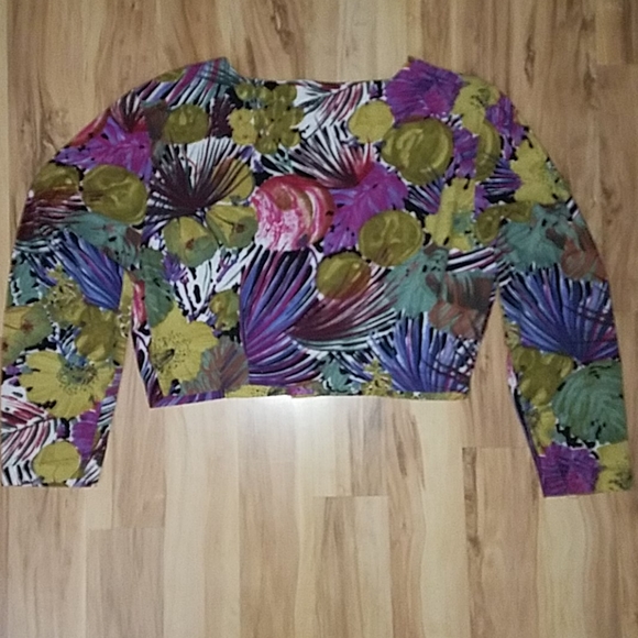 Vintage 80s La Belle Fashions Inc  Cropped Blazer - Picture 4 of 14